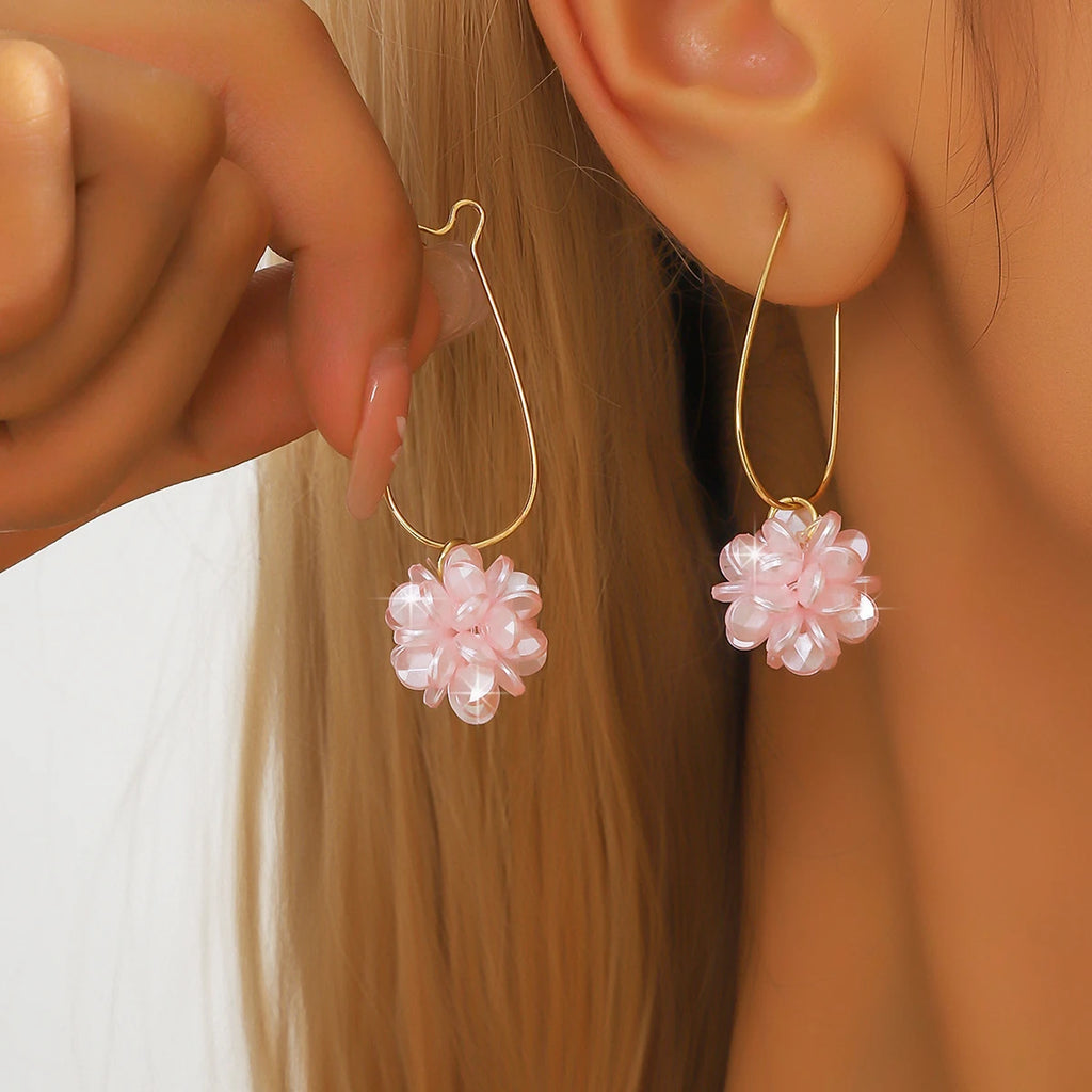 🌸 GlowFlora Drop Earrings – Nature • Elegance • Radiance