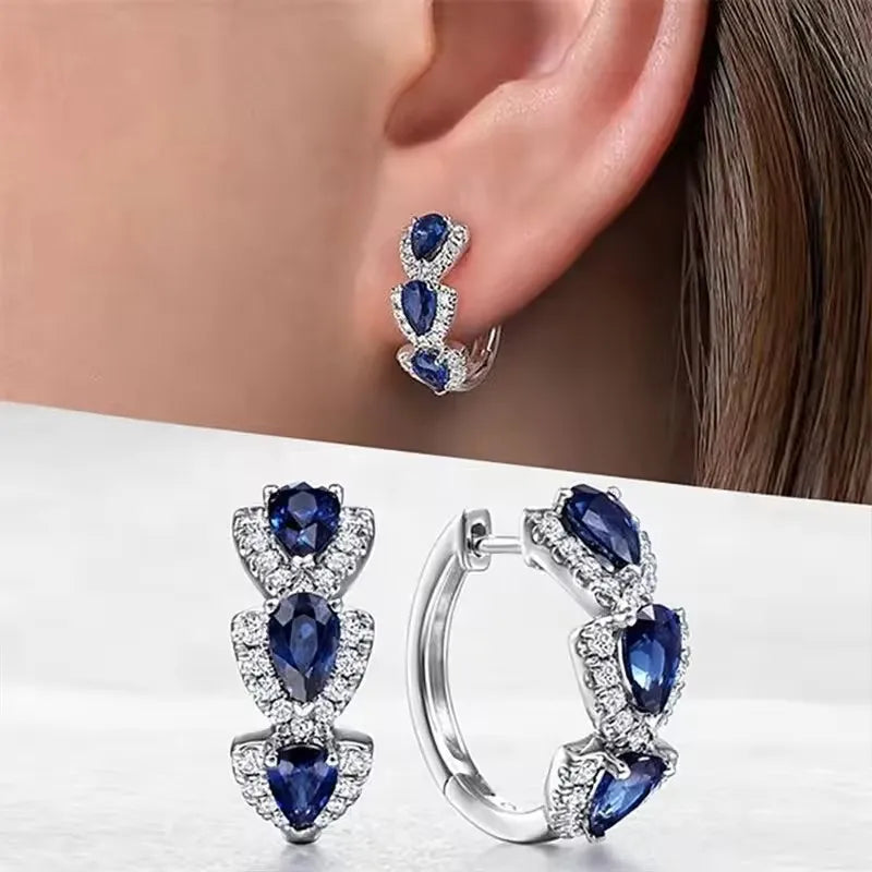 💎 Gemista Hoop Earrings – Sparkle • Sophistication • Style