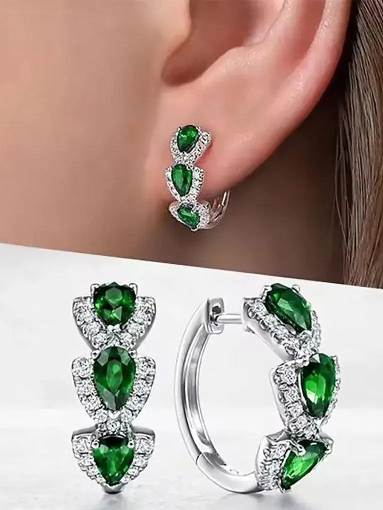 💎 Gemista Hoop Earrings – Sparkle • Sophistication • Style