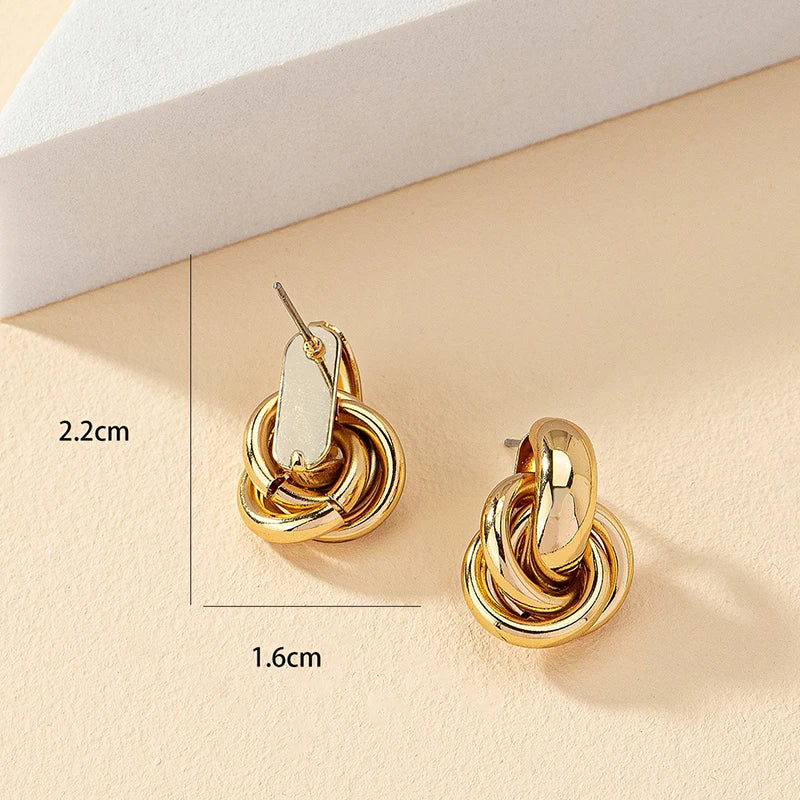 💫 Twiselle Knot Hoop Earrings – Strength in Style