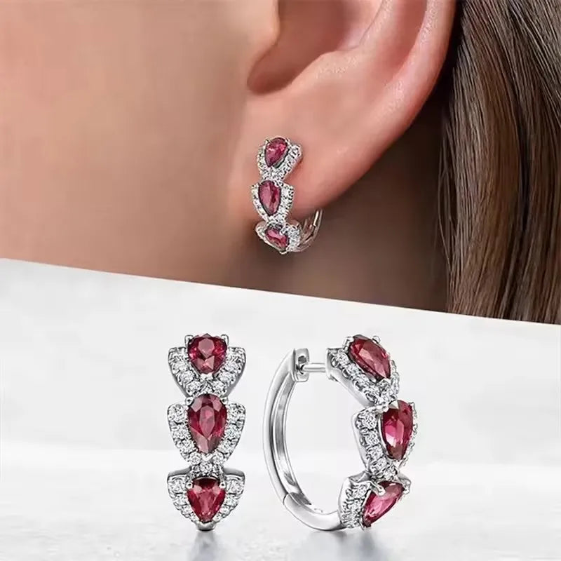💎 Gemista Hoop Earrings – Sparkle • Sophistication • Style