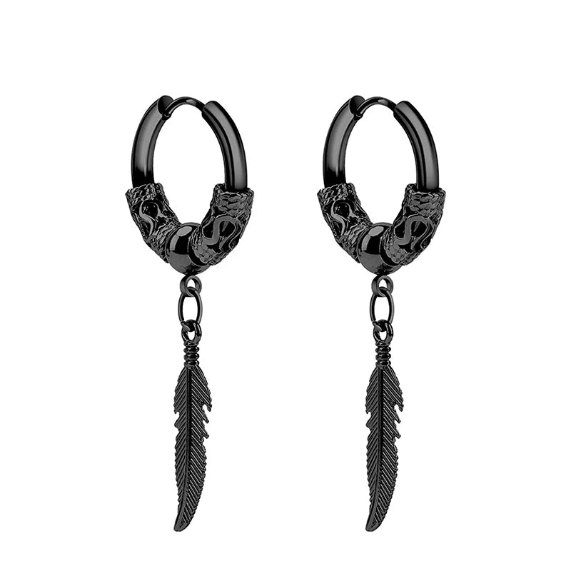 ✝️ Axell Cross Hoop Earrings – Strength with Style