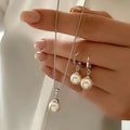 🌸 Fashion Pearl Jewelry Set – Grace in Every Detail