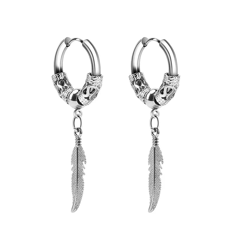 ✝️ Axell Cross Hoop Earrings – Strength with Style